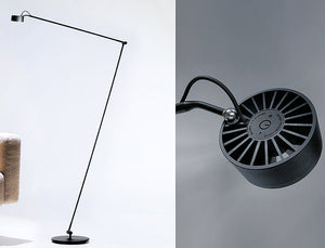 Boden Leseleuchte Basica mit Gelenk von Radius Absolut