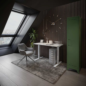 Schreibtisch E-StarterTech, höhenverstellbar mit MFC-Tischplatte