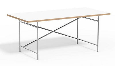 Eiermann 2 Tisch inkl. Melamintischplatte 140x80 cm (Kreuzposition: Exzentrisch)
