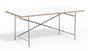 Eiermann 2 Tisch inkl. Melamintischplatte 180x90 cm (Kreuzposition: Mittig)