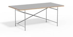 Eiermann 2 Tisch inkl. Melamintischplatte 180x90 cm (Kreuzposition: Exzentrisch)