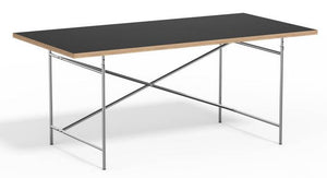 Eiermann 2 Tisch inkl. Melamintischplatte 180x90 cm (Kreuzposition: Exzentrisch)