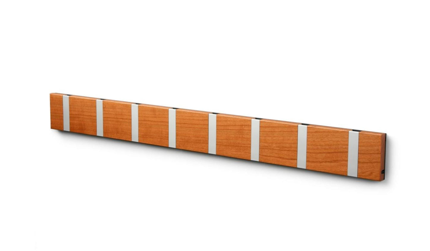 Wandgarderobe Knax mit acht Haken waagerecht von Loca