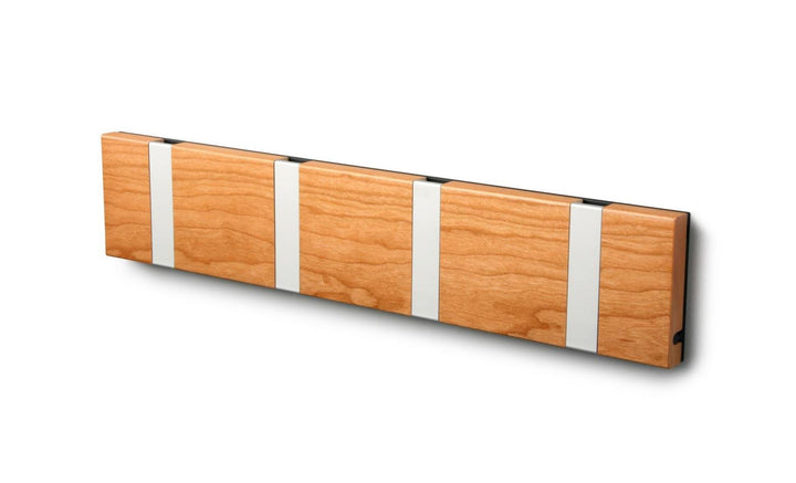 Wandgarderobe Knax mit vier Haken waagerecht von Loca
