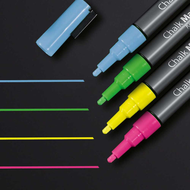 Kreidemarker 20 4er Set Bunt von Sigel