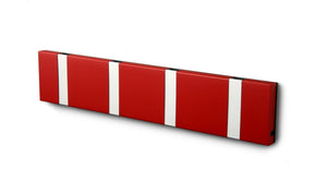 Wandgarderobe Knax mit vier Haken waagerecht von Loca