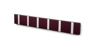 Wandgarderobe Knax mit sechs Haken waagerecht von Loca