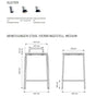 PRO Hocker Vierbeingestell mittel