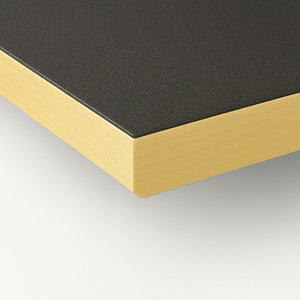 Schwarze Tischplatte 1400 x 800 mm für Eiermann Tischgestell