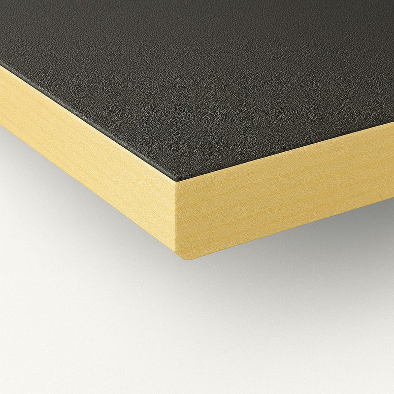 Schwarze Tischplatte 1400 x 800 mm für Eiermann Tischgestell