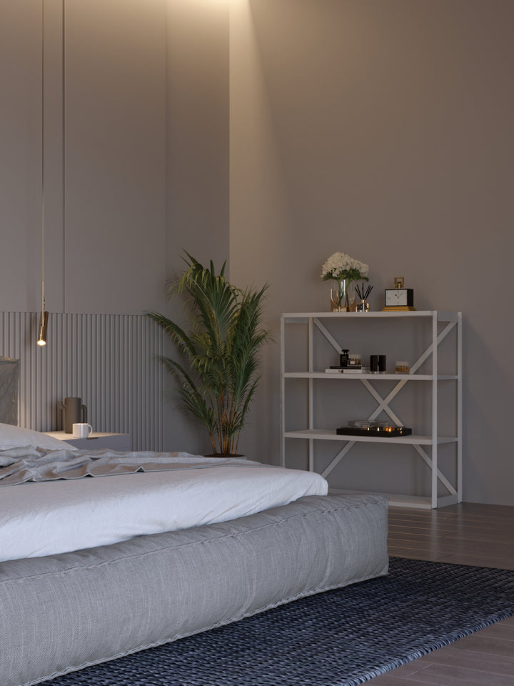 System Universalregal, Anbauregal (5 Fachboden, 5 Ordnerhöhen)