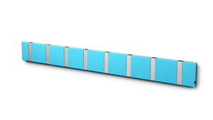 Wandgarderobe Knax mit acht Haken waagerecht von Loca