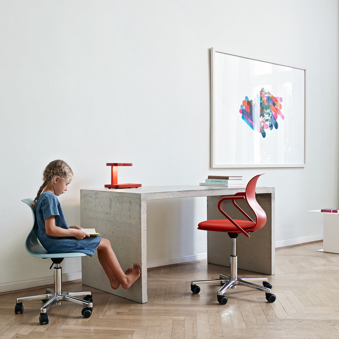 Pro 6 Chair Drehstuhl mit Armlehnen (Gestell: Aluminium poliert) von Flötotto