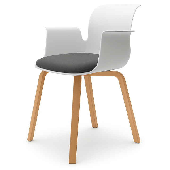 Pro Armchair Vierbeinholzgestell von Flötotto