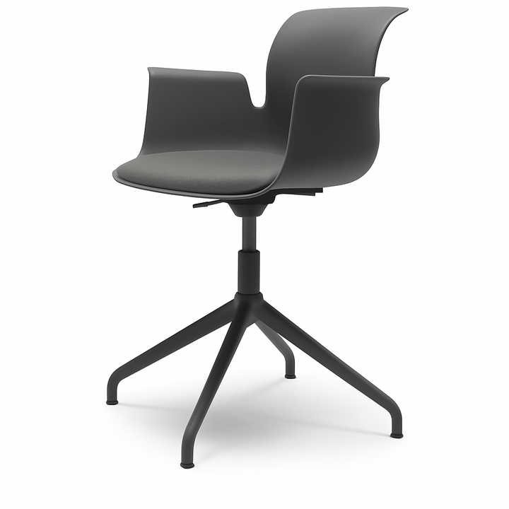 Pro Armchair Viersternalugestell farbig pulverbeschichtet von Flötotto