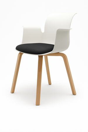 Pro Armchair Vierbeinholzgestell von Flötotto