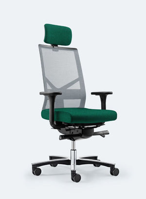 Bürodrehstuhl Figo Air mit Kopfstütze von Löffler (Kopie)