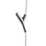 Haken matt chrom_ Seil weiß