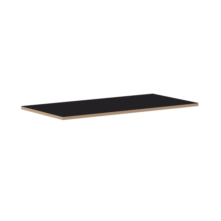 Schwarze Tischplatte 1600 x 800 mm für Eiermann Tischgestell