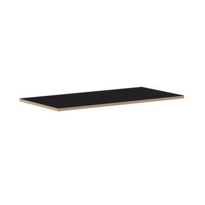 Schwarze Tischplatte 1400 x 800 mm für Eiermann Tischgestell