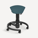 Recyceltes Polyester Cura in Blau Meliert