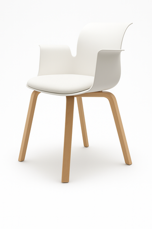 Pro Armchair Vierbeinholzgestell von Flötotto